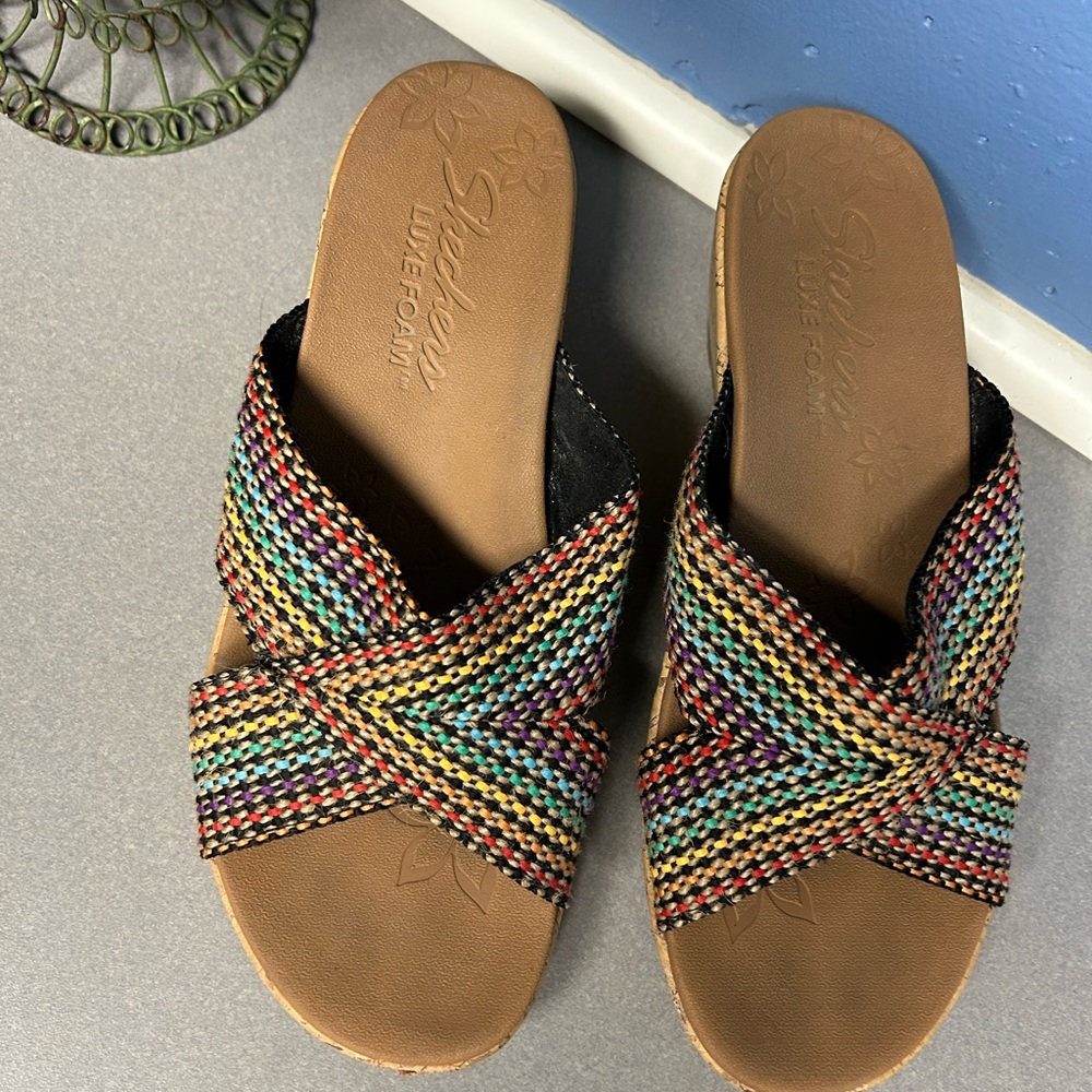 Skechers Multicolor Woven Sandals